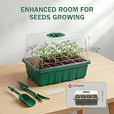 YAUNGEL Seed Trays with Grow Light 4 Pack Propagator with Timing Controller view 4