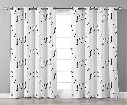 Music Curtains Window