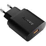 AUKEY Quick Charge 3.0 USB Ladeger&auml;t 19,5W USB Netzteil f&uuml;r Samsung Galaxy S8 / S8+ / Note 8, LG G5 / G6, Nexus 5X / 6P, HTC 10, iPhone X / 8 / 8 Plus, iPad Pro/ Air, Wireless Ladeger&auml;t usw.