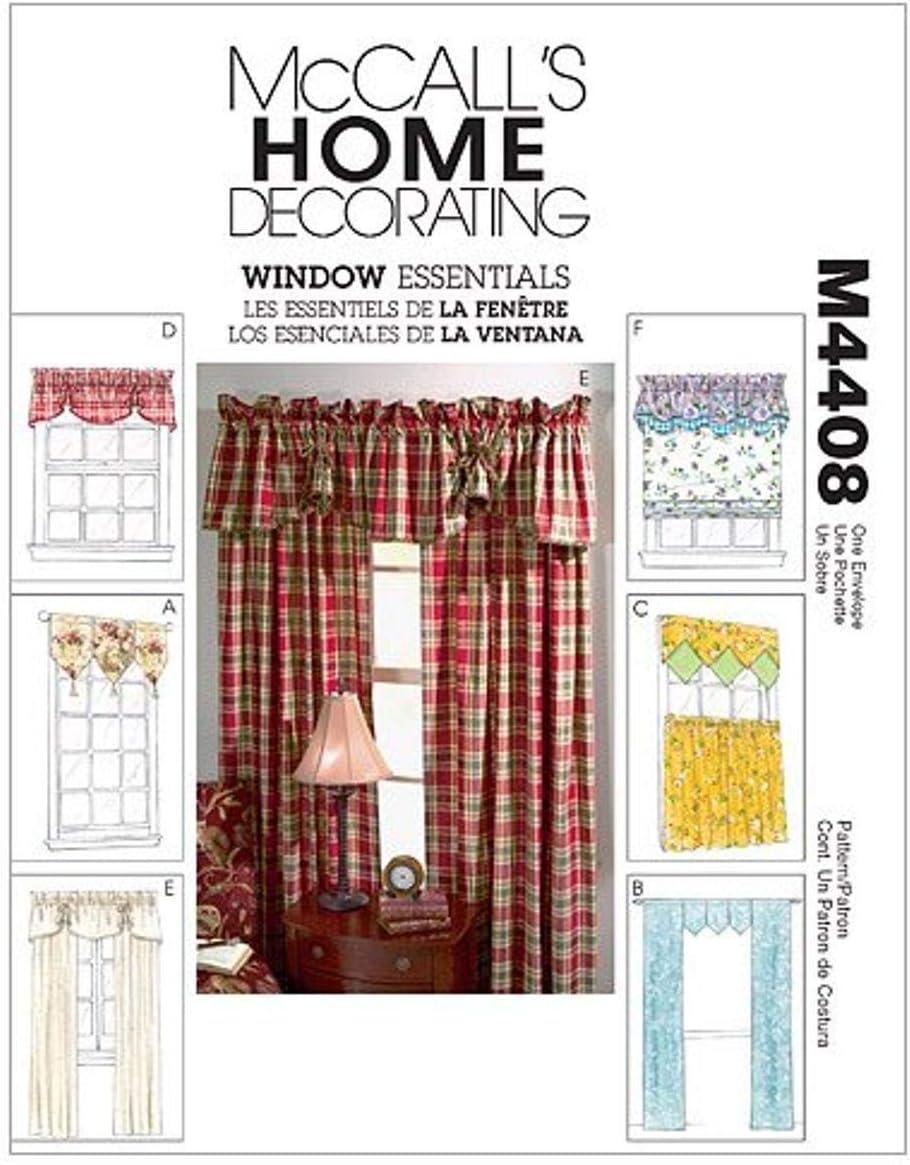 McCall's Patterns M4408 Window Essentials (Valances and Panels)