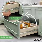 NECILO Push to Open 300mm Stainless Steel Drawer Runner 45 kg Pair view 5