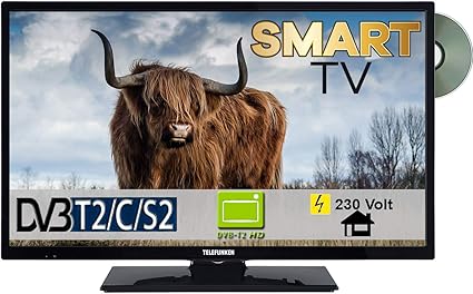 Telefunken D32h289n4cw Smart Tv Mit Dvd Player 32 Zoll 81cm Dvb S2 C T2 230volt Amazon De Heimkino Tv Video
