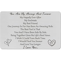 Vesberkl Engraved Metal Husband Wallet Card - Sentimental Gift For Him - View #3