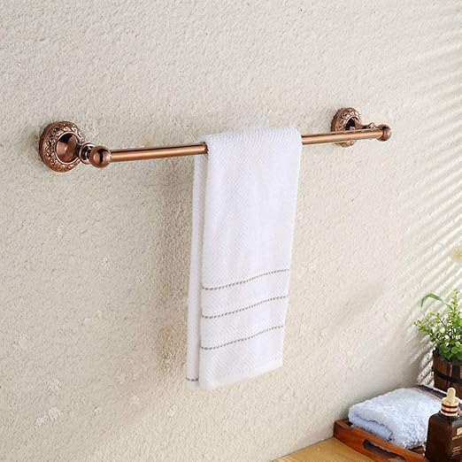 AYHa Toalla de barra de toalla de baño de estilo europeo, aleación de