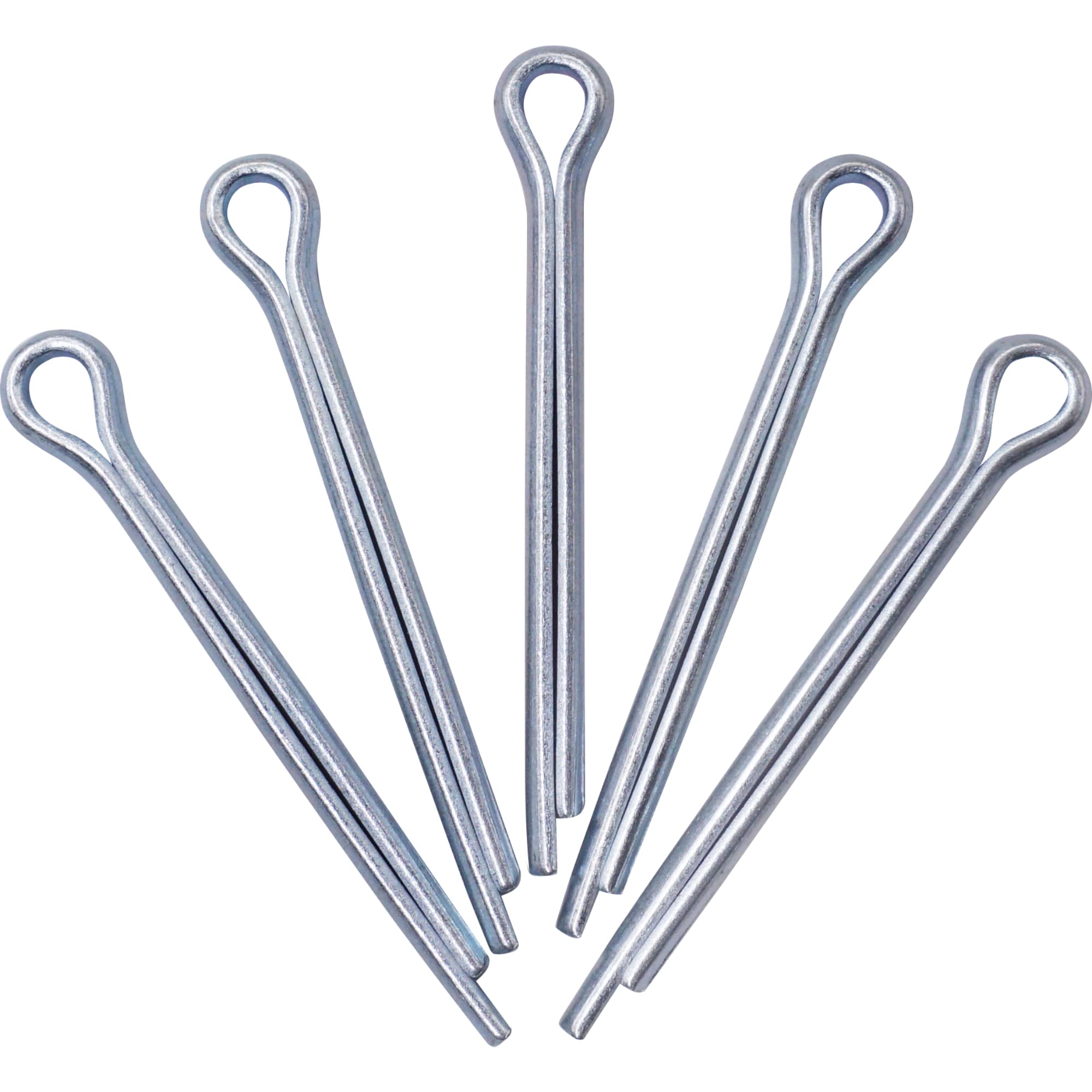 SKIR'CO (50 pcs) Zinc Plated Steel Cotter Pins 3.2 x 40 mm, Split Pins, DIN 94, Metal Cotter Pins