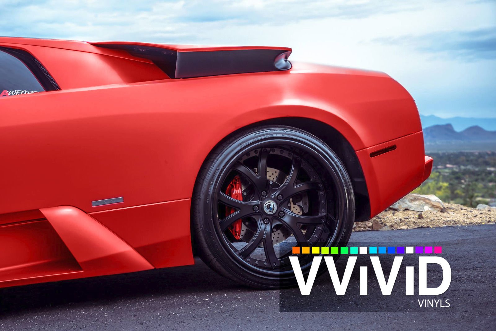 VViViD Red Satin Chrome Car Wrap 3ft x 5ft Stretch Conform