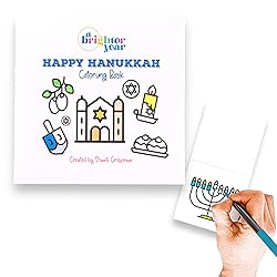 A Brighter Year Happy Hanukkah Mini Coloring Book