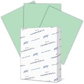 Hammermill Colored Paper, 24 lb Green Printer Paper, 8.5 x 11-1 Ream (500 Sheets) - Made in the USA, Pastel Paper, 104380R