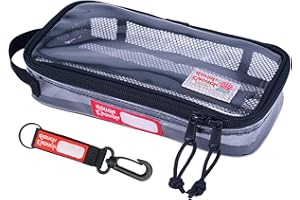 RE ROUGH ENOUGH Rough Enough Clear Travel TSA Approved Toiletry Bag Small Toothbrush Case Shaving Kit Organizer Pouch for Women Men