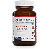 Metagenics CoQ10 ST-100-100 mg Ubiquinone with Vitamin E for Heart, Energy & Antioxidant Support* - Non-GMO, Gluten-Free, Soy-Free - GMP Certified Facility - 60 Softgels