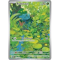 Pokemon - Bulbasaur 166/165 - Pokemon 151 - Illustration Rare