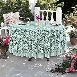 Ridhi Round Tablecloth - Hand Block Print
