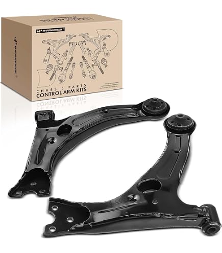 Detroit Axle Front Lower Control Arms, Sway Bars, Outer Tie Rods Replacement For 2014 2019 Toyota Corolla 6pc Set
