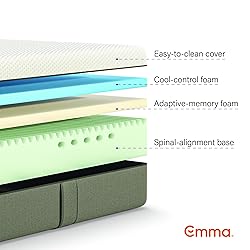 EMMA Original Mattress - King Size, 10 Inch, Memory
