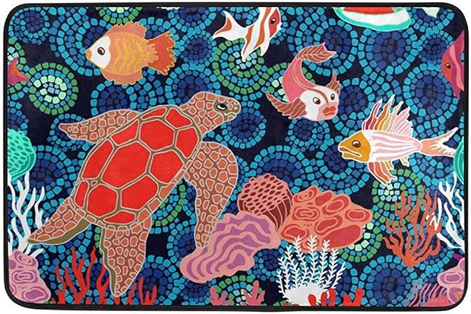 YnimioHOB Fußmatten Bad Teppiche Outdoor/rutschfeste Fußmatten Teppiche