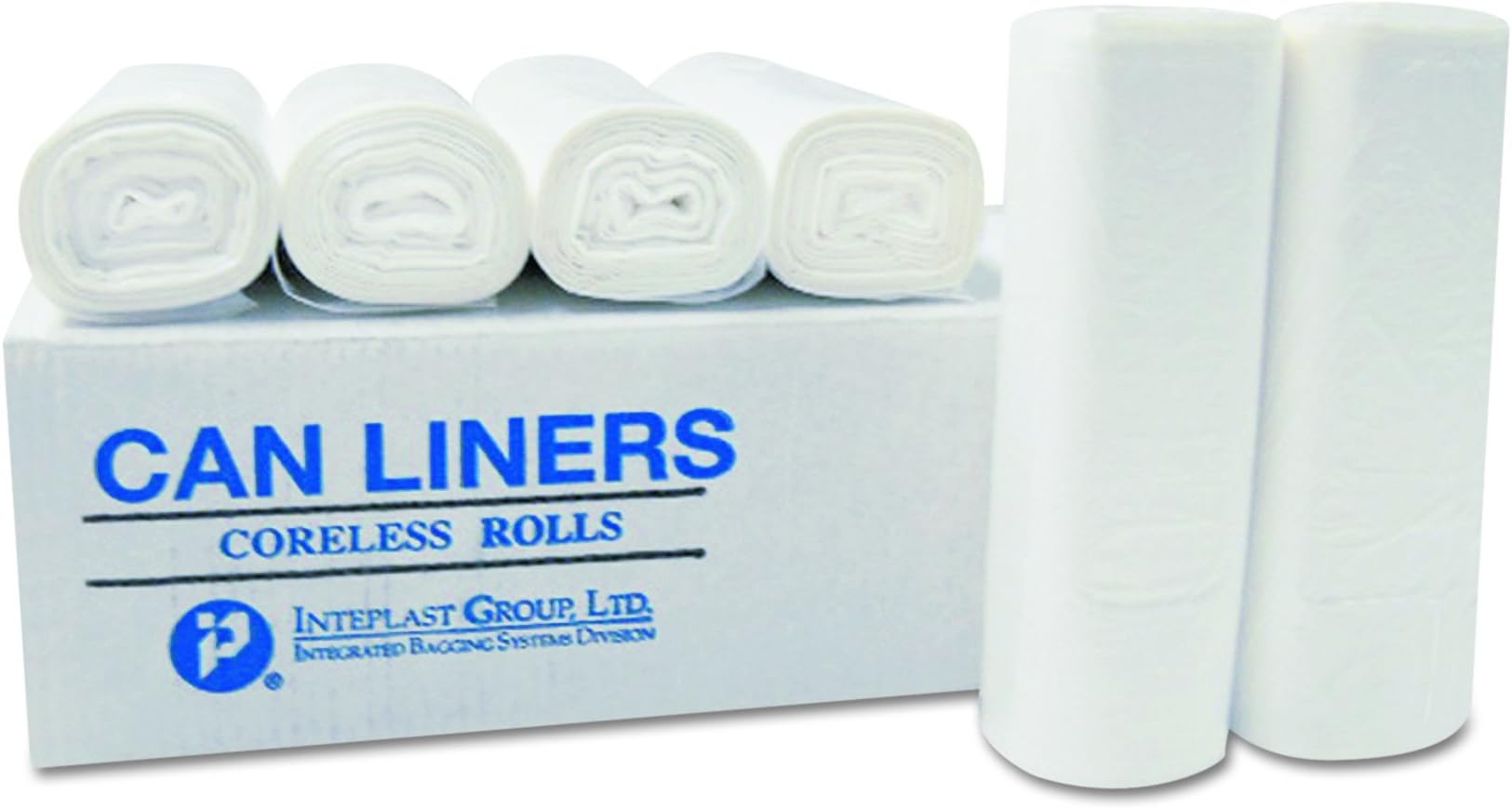 InteplastGroup High-Density Commercial Can Liners, 7 Gal, 6 Microns, 20" X 22", Clear, 2,000/carton
