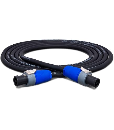 4  Technical Pro CQS-1225 25′ Ft 12 Gauge 1/4 To Speakon Pro Speake