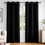 Deconovo Eyelet Blackout Curtains 42x95 Inch 2 Panels Energy Saving