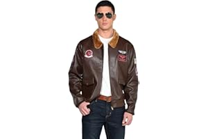 Party City Top Gun: Maverick Bomber Jacket for Men, Halloween Costume Accessory, Includes Patches