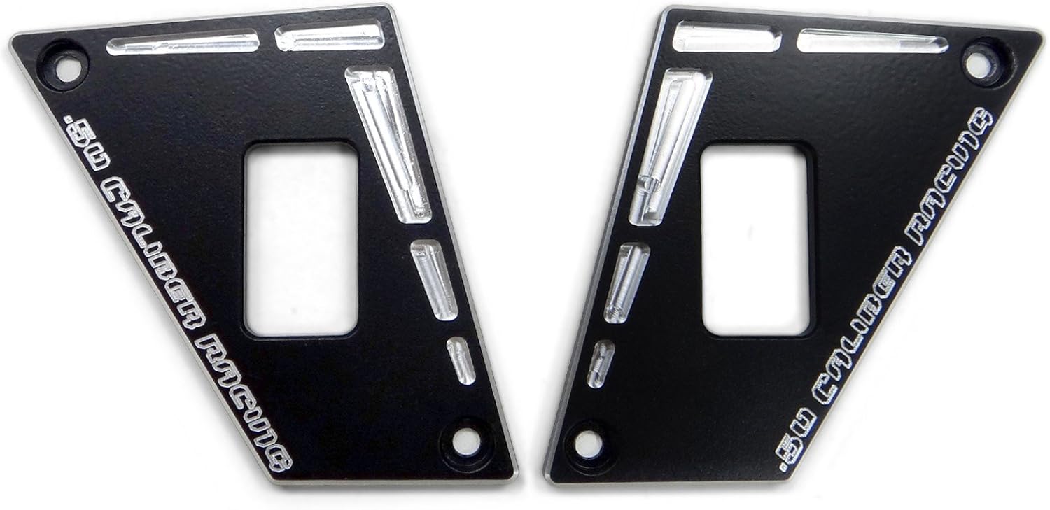 50 Caliber Racing CNC Billet Aluminum Dash Panels with 2 Switch Locations for RZR 170 - Powdercoated Black [5378]