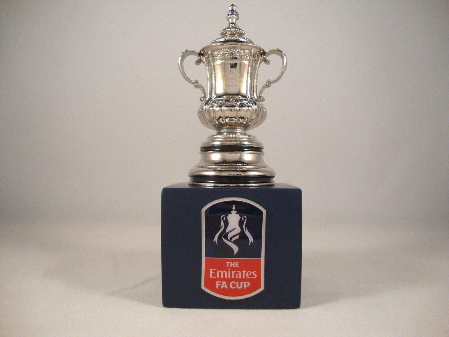 The FA Cup - Trophy replica on wooden pedestal (45 mm): Amazon.co.uk