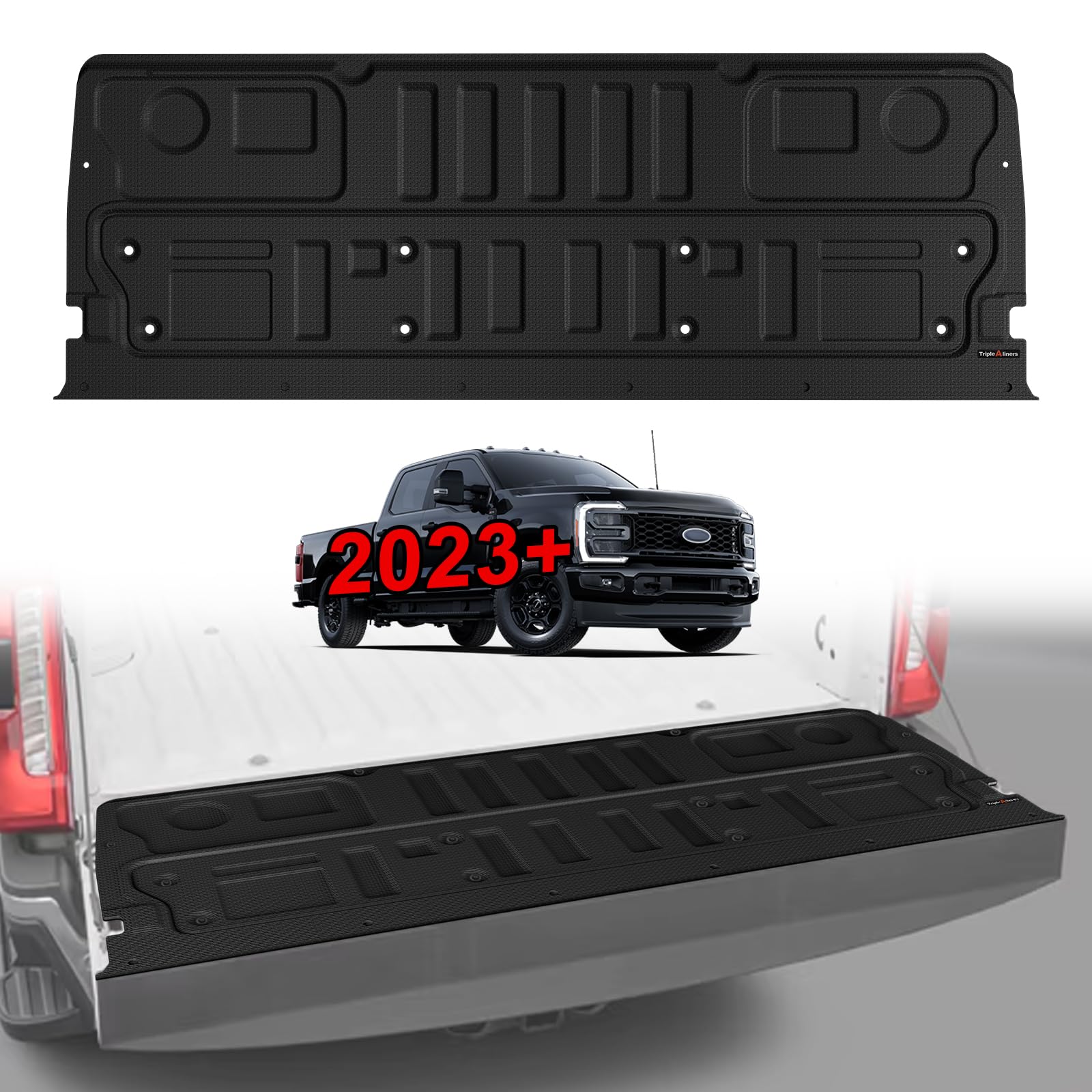 TripleAliners Tailgate Mat Compatible with Ford Super Duty F250/F350/F450 2023-2026 Accessories Truck Tailgate Liner Bed Cover All-Weather Protector Cargo Cover (Not Fit Optional with Tailgate Step) Image