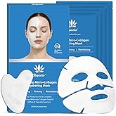 Dewdrop Micro-collagen Hydrating Face Mask by TEQUElA - Two-Piece Transparent Sheet Mask Turns Clear in 30-60 Minutes with 5D Hyaluronic & Tremella Essence for Deep Hydration & Glow