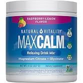 Natural Vitality Calm Magnesium Powder | Raspberry Lemon Flavored Supplement | Non-GMO, Vegan &amp; Gluten Free Formula | 8oz