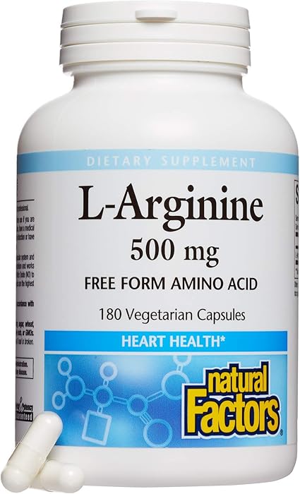Amazon Com Natural Factors L Arginine 500 Mg Supports A Healthy