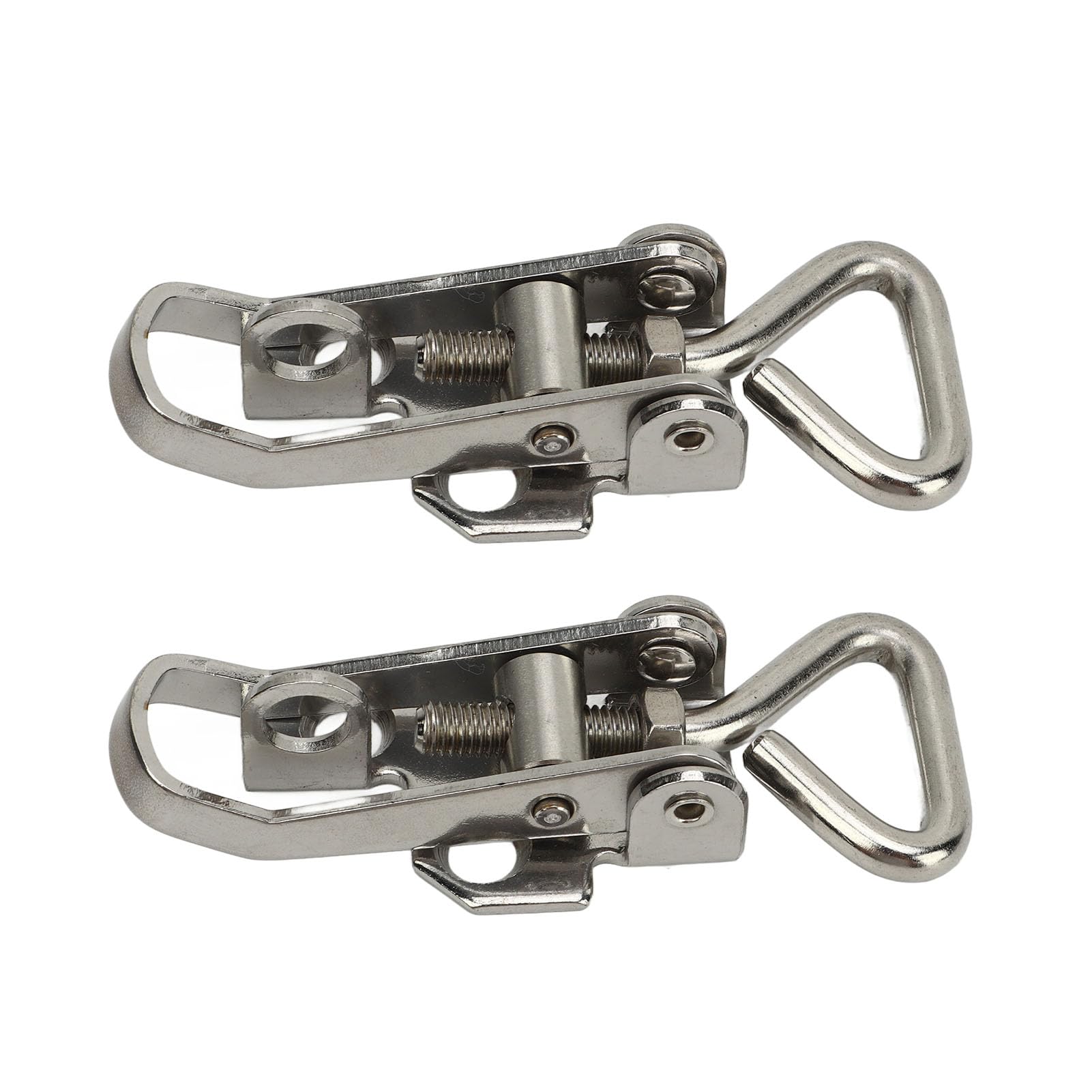 Bediffer 2 Pcs Boat Anti Rattle Latch 66mm to 75mm 304 Stainless Steel Lockable Hold Down Fastener Clamp Marine Hatch Locker