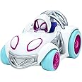 Marvel Spidey and His Amazing Friends Webbed Wheelie Vehicle - Ghost-Spider Pull Back Vehicle - Features Built-in Super Hero