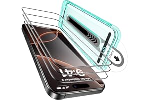 ESR 3 Pack for iPhone 16 Pro Screen Protector, [9H Hardness] [Military Grade Shatterproof] Tempered Glass Film with Flawless Fit Tray, HD Clear, Scratch Resistant