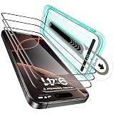 ESR 3 Pack for iPhone 16 Pro Screen Protector, [9H Hardness] [Military Grade Shatterproof] Tempered Glass Film with Flawless Fit Tray, HD Clear, Scratch Resistant