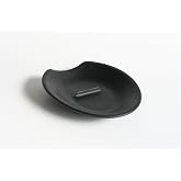 THE ORIGINAL Crack'em Egg Cracker &amp; Spoon Rest (Jet Black) - Perfectly Cracks Eggs &amp; Contains Messes - Easy to Use &amp; Clean - Great for Kids - Prevents Broken Yolks