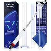 CIMALAB Hydrometer Alcohol Meter Kit, Hydrometer Alcohol 0-200 Proof &amp; Tralle with Hydrometer Test Jar, Alcohol Proof Tester Hydrometer, Alcohol Tester for Liquor/Moonshine/Spirits/Proofing/Distilled