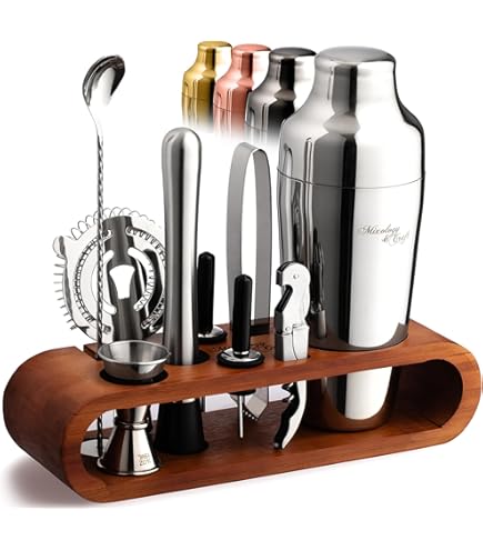 Amazon.com: Houdini 5-piece Bar Tool Set, Includes Jigger, Muddler