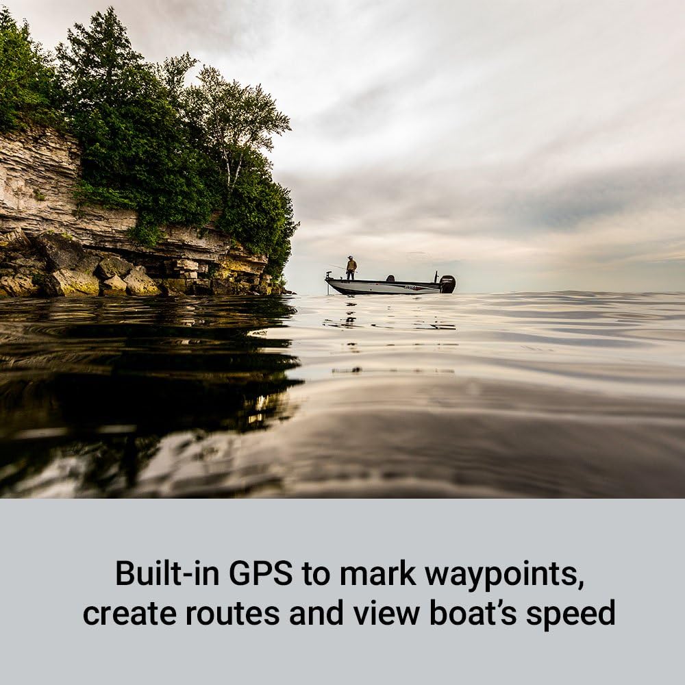 Garmin Striker 4cv with Transducer, 4" GPS Fishfinder with CHIRP Traditional and ClearVu Scanning Sonar Transducer and Built In Quickdraw Contours Mapping Software