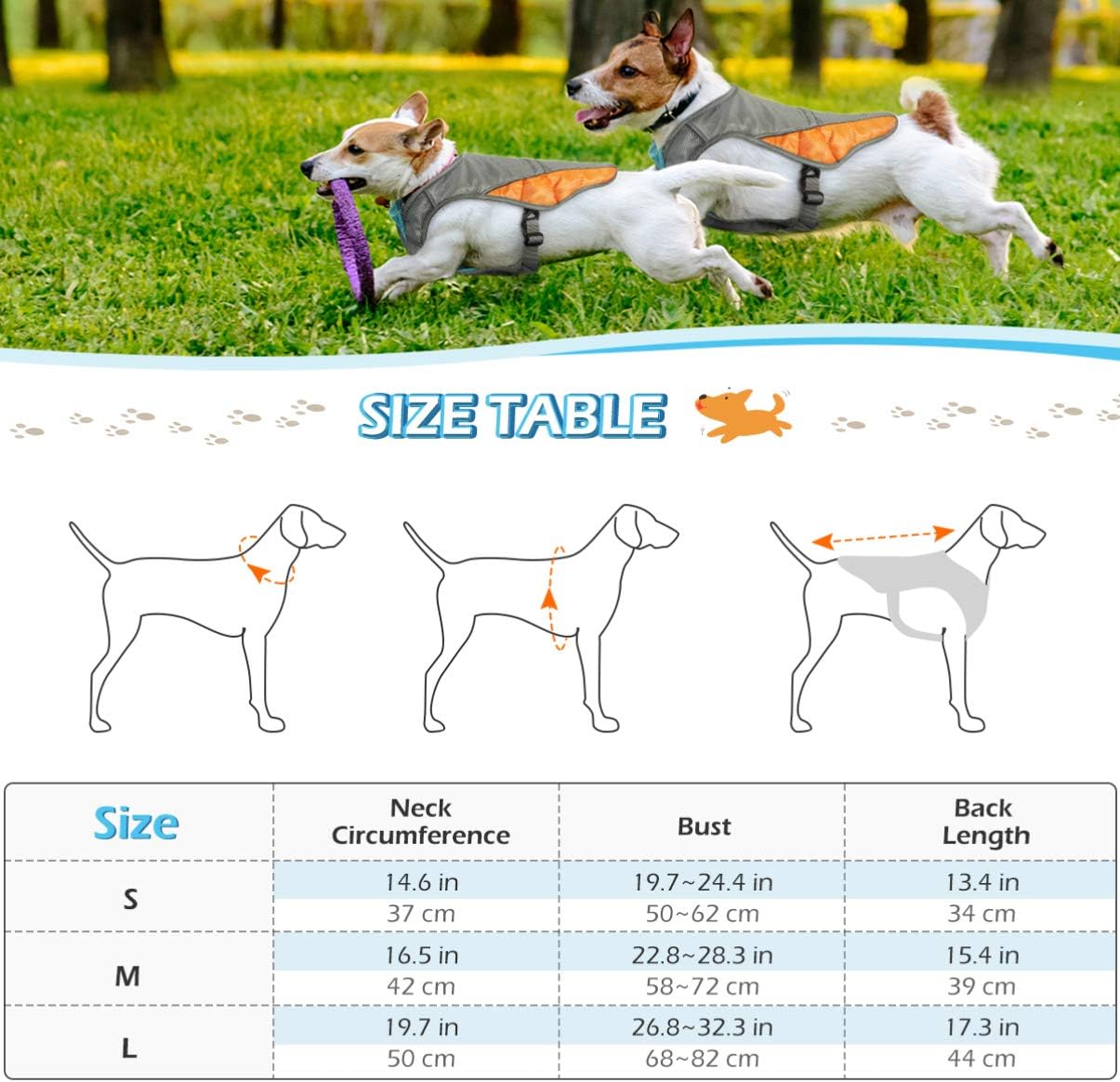 POPETPOP Dog Cooling Vest : Lightweight Dog Cooling Jacket - Image 3