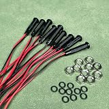Gebeldet 10x Blue 6mm LED Indicator Pilot Lights AC/DC 12-24V Panel Mount Lamp view 3