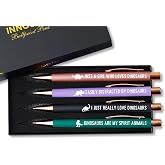InnoBeta Dinosaur Gifts for Women Adults, A Gift Idea for Dinosaur Lovers on Christmas, Birthday, Ballpoint Pen Set of 4