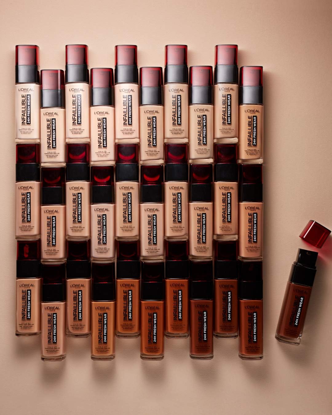 L'Oréal Paris Fondotinta Liquido Infaillible 32h, Coprente a Lunga Tenuta con Protezione Solare SPF25 - Image 5