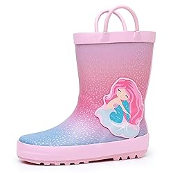 LANCDON Toddler Rain Boots for Boys and Girls