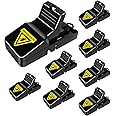 MeiYouzhen Mouse Trap, Rat Traps Indoor for Home Small, Mice Traps Outdoor, Reusable Quick Effective Mousetrap for Home- 8 Pack