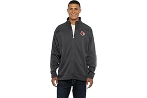 Vantage Apparel Men's Collegiate Full Zip Soft Shell Micro Fleece Jacket
