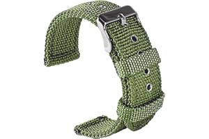 uEmoh Nylon Watch Straps, Quick Release Nylon Watch Bands for Men Women, Watch Band of Multiple Colors & Width(16mm,18mm, 20mm, 22mm)