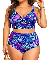 Daci Plus Size Two Piece Swimsuits - Women High