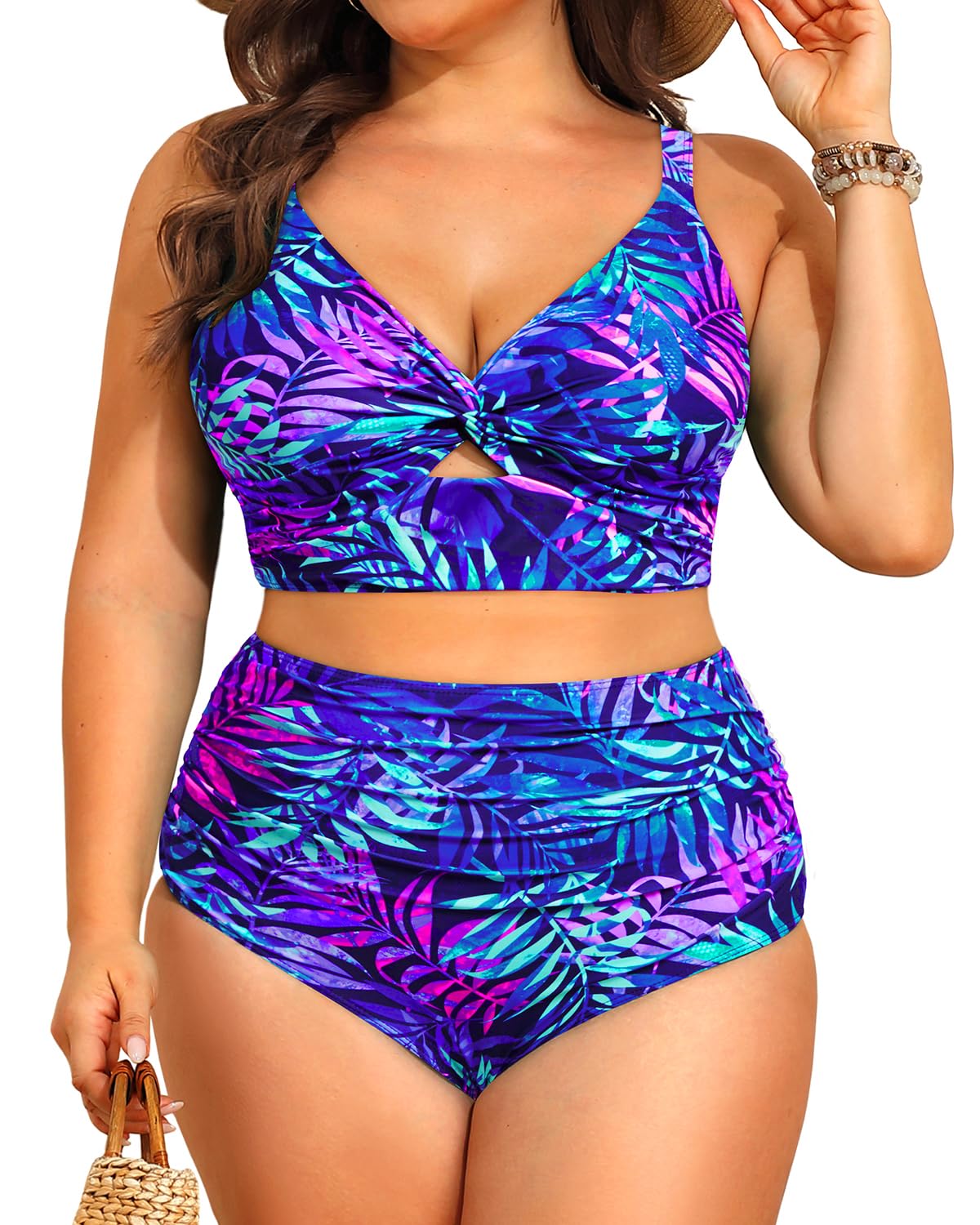 Daci Plus Size Two Piece Swimsuits - Women High