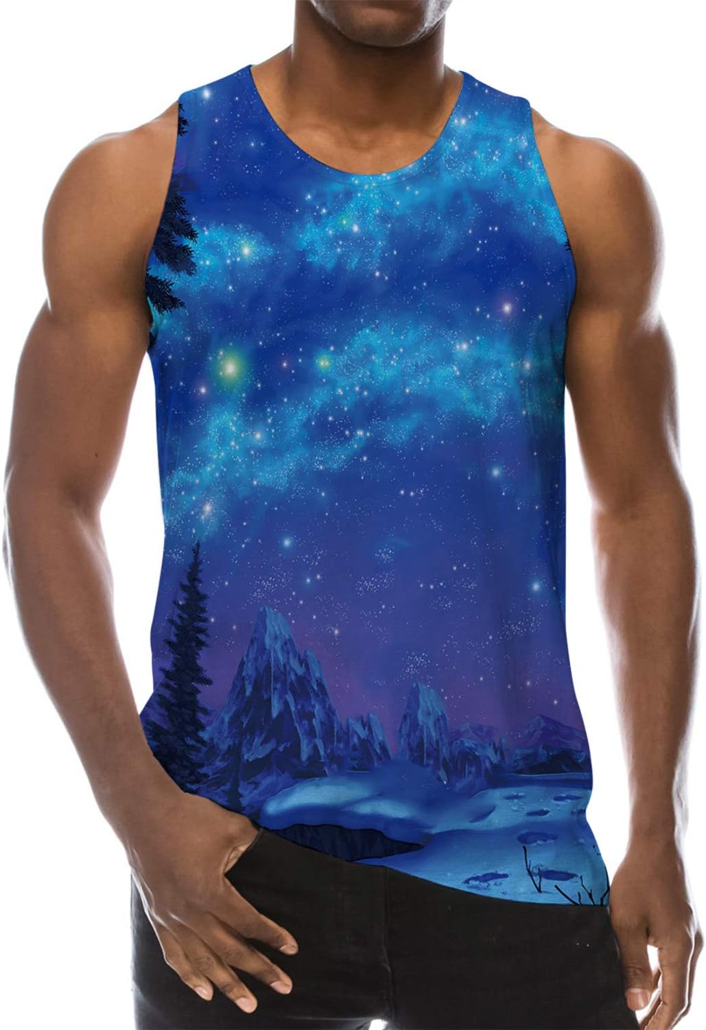 Loveternal Men Summer Cool Funny Tank Top Gym Fitness Sleeveless T-Shirt
