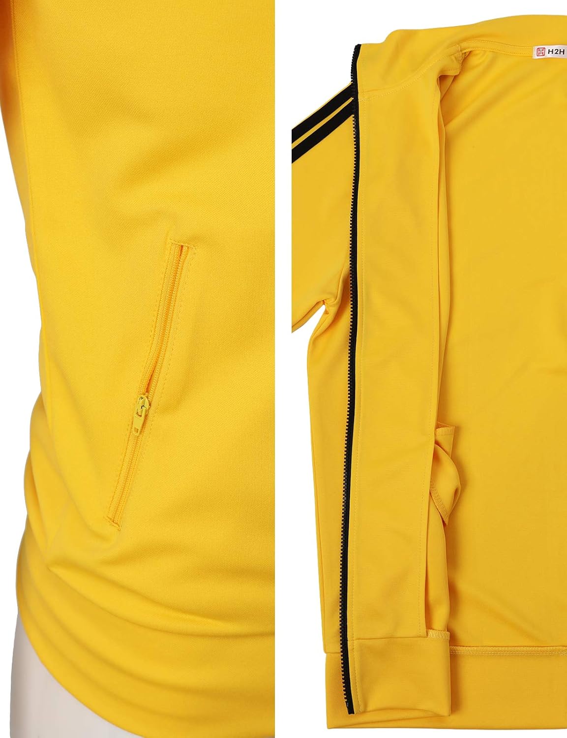 H2H Mens Active Slim Fit Track Lightweight Jacket Zip-up Long Sleeve Training Basic Designed at  Men’s Clothing store