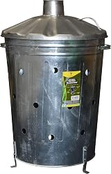 VSL 90 Litre Galvanized Incinerator Fire Burner Outdoor with Lid view 3